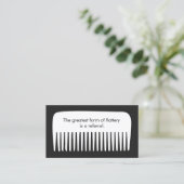 櫛ヘアサロン顧客紹介カード 紹介カード (スタンド正面)