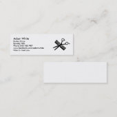 櫛及びはさみ スキニー名刺 (正面/裏面)