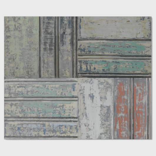 欠かれた木製の包装紙 ラッピングペーパー (フラット)