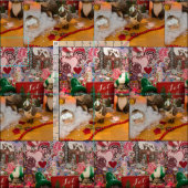 欠けたクリスマスおもしろい! ファブリック (タイル)