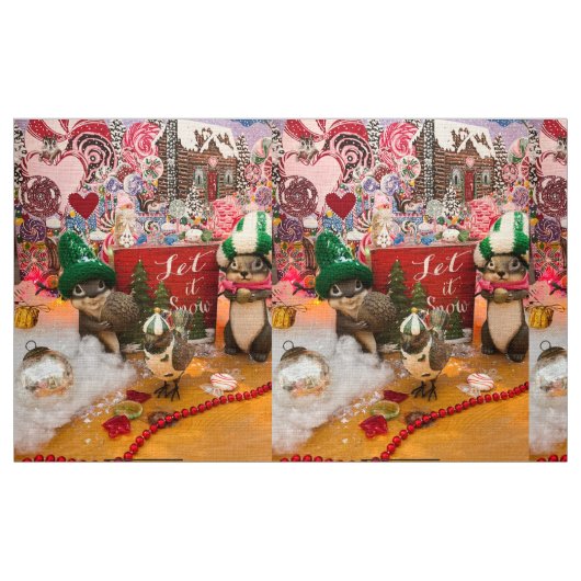 欠けたクリスマスおもしろい! ファブリック (ファットクウォーター)
