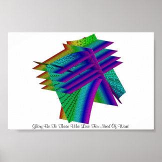 欠乏を求める者に栄光を捧げる ポスター