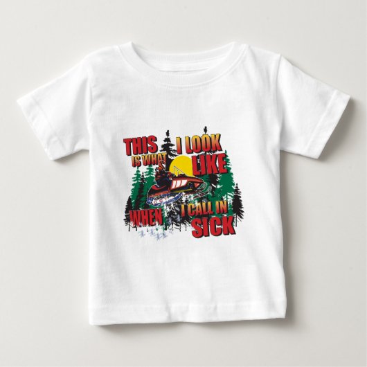 欠勤連絡 ベビーTシャツ (正面)