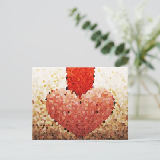 「欠損ハート」 – はがき (スタンド正面)