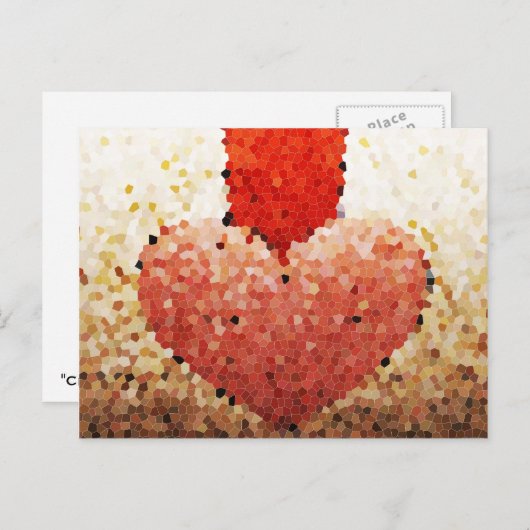 「欠損ハート」 – はがき (正面/裏面)