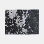 欠損黒絵を描 フリースブランケット (正面(横))