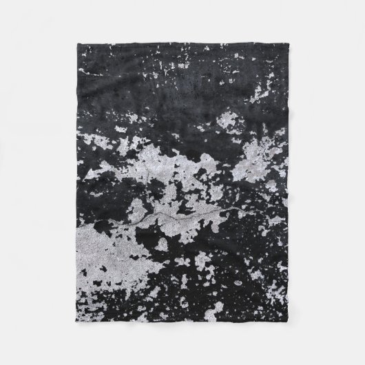 欠損黒絵を描 フリースブランケット (正面)