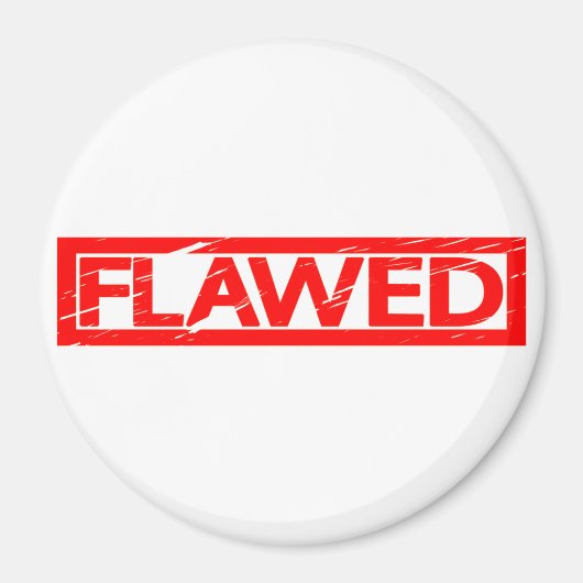 欠陥のあるスタンプ マグネット (正面)