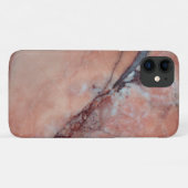 欠陥スタイリッシュのあるピンク大理石 Case-Mate iPhoneケース (裏面(横))