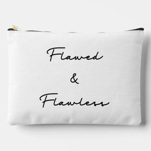 欠陥&完璧なインスピゾ引用文アクセサリーポーチ アクセサリーポーチ (正面)