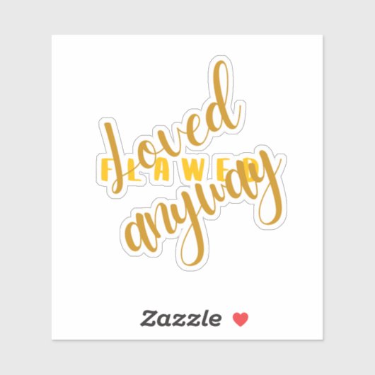 欠陥 – 愛された信仰に基づくステッカービニール シール (シート)