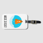 次ににか。 宇宙船の宇宙飛行士旅行 ラゲッジタグ (正面横)