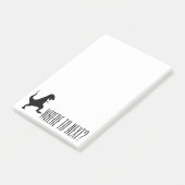 次ににか。 Tレックスの恐竜モンスターのメモ帳 ポストイット (アングル)