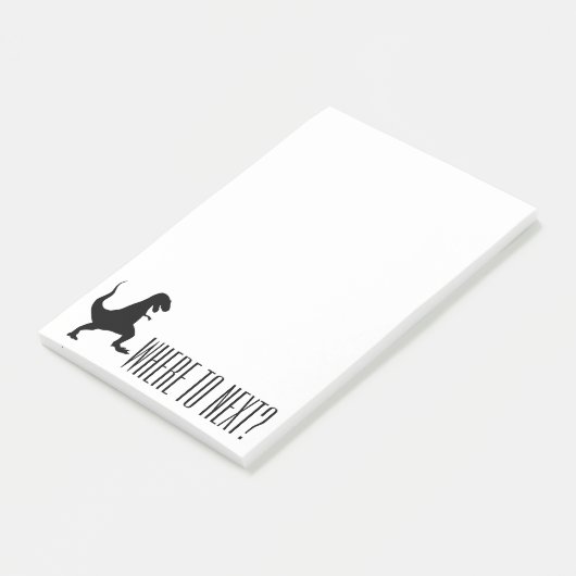 次ににか。 Tレックスの恐竜モンスターのメモ帳 ポストイット (アングル)