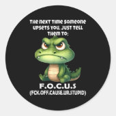 次に人が怒ると～するように言う ラウンドシール (正面)