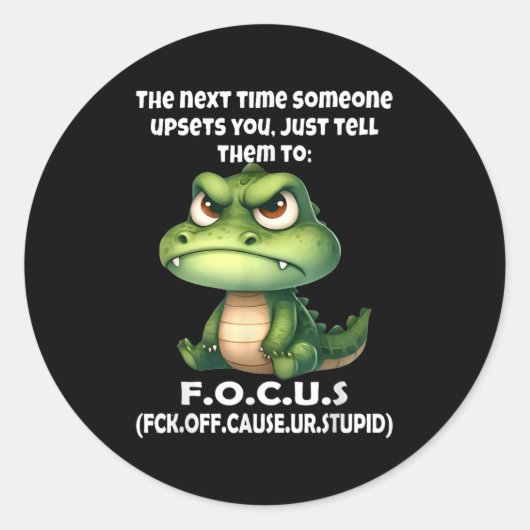 次に人が怒ると~するように言う ラウンドシール (正面)