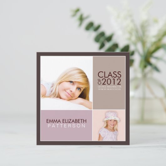 次に卒業パーテモダンィー招待状 招待状 (スタンド正面)