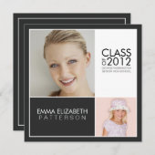 次に卒業パーテモダンィー招待状 招待状 (正面/裏面)