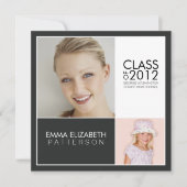 次に卒業パーテモダンィー招待状 招待状 (正面)