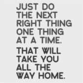 次に右に行くビニールのシール シール (正面)