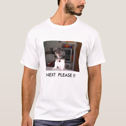 次に喜ばして下さい!! Tシャツ (正面)