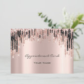 次のご予約 ラインストーン ゴールド ドリップス ブラック ラッシュ 招待状 (スタンド正面)