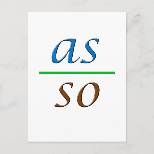 次のように ポストカード (正面)