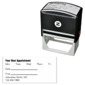 次のアポイントメントのリマインダー セルフインキングスタンプ (インサイチュ)