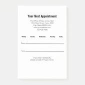 次のアポイントメントのDoctor's Officeアラーム ポストイット (正面)