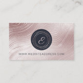 次のアポイントメントエレガント抽象芸術バラ金ゴールド 予約カード (裏面)