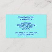 次のアポイントメントカード(プロフェッショナルのアラーム) 予約カード (裏面)