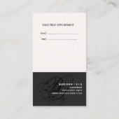 次のアポイントメントカード、モノグラムDIY色 予約カード (裏面)