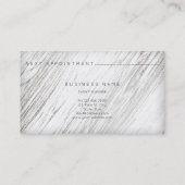 次のアポイントメントサークルクラフトシルバーホワイトウッド 予約カード (裏面)