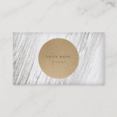 次のアポイントメントサークルクラフトシルバーホワイトウッド 予約カード (正面)