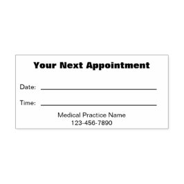 次のアポイントメントテンプレート(Medical Office) セルフインキングスタンプ