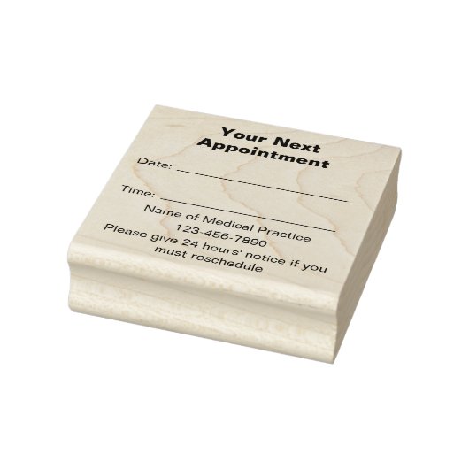 次のアポイントメント医師の実践テンプレート ラバースタンプ (スタンプ)