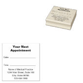 次のアポイントメント患者リマインダーテンプレート ラバースタンプ (押印)