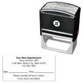 次のアポイントメント患者リマインダー医師 セルフインキングスタンプ (インサイチュ)