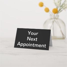 次のアポイントメント白黒ドクターズ 予約カード