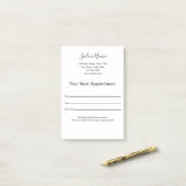 次のアポイントメント美しいサロン白黒 ポストイット (デスク上)