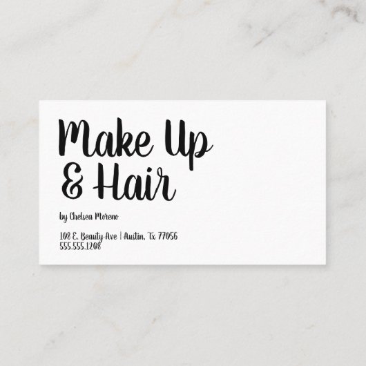 次のアポイントメント – アラーム – トレンディースクリプト 予約カード (裏面)