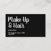 次のアポイントメント – アラーム – 黒 –  予約カード (裏面)