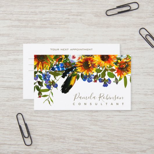 次のアポイントメント 名刺 (正面/裏面インサイチュ)