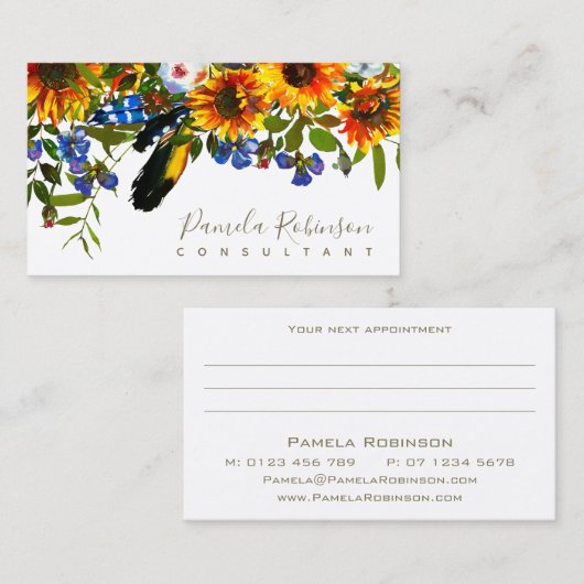 次のアポイントメント 名刺 (正面/裏面)