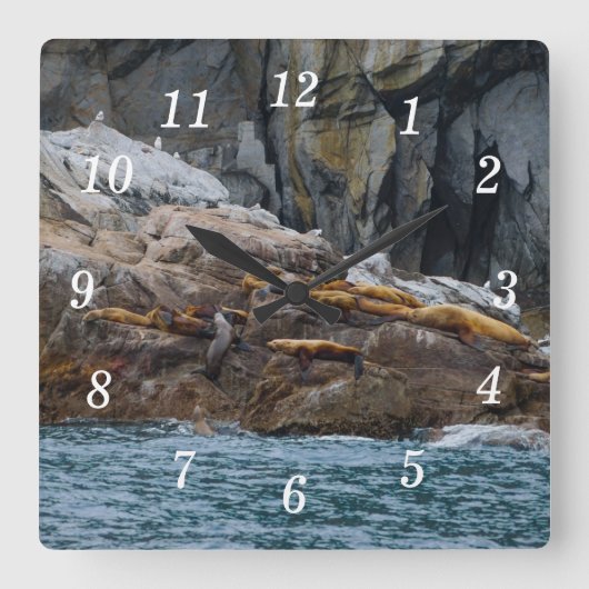 次のインライン壁時計 スクエア壁時計 (正面)