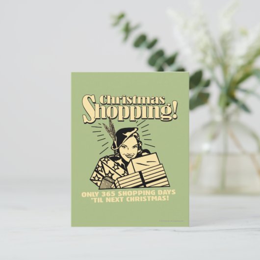 次のクリスマスまで365買物をする日だけ シーズンポストカード (スタンド正面)