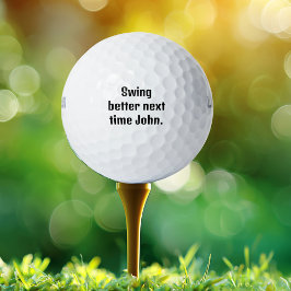 次のジョンの方がスイングベおもしろいースパーソナライズされた、 ゴルフボール