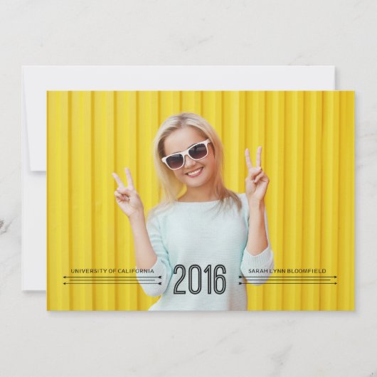 次のステップへ - 黒いテキスト 案内状 (正面)