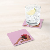 次のステップ・ダニエルの足首 スクエアペーパーコースター (インサイチュ)