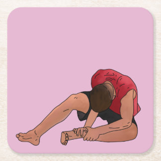 次のステップ・ダニエルの足首 スクエアペーパーコースター